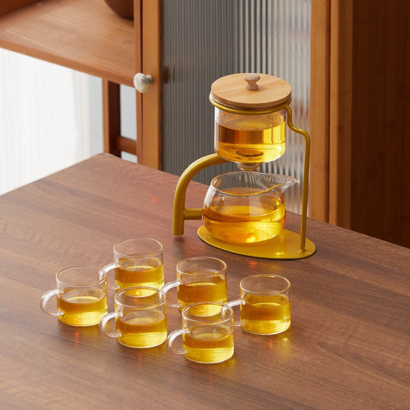 Automatic Glass Tea Set - Magnetic Anti-Scald Teapot