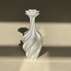 Artistic Abstract Twisted Vase - Retro Flower Design