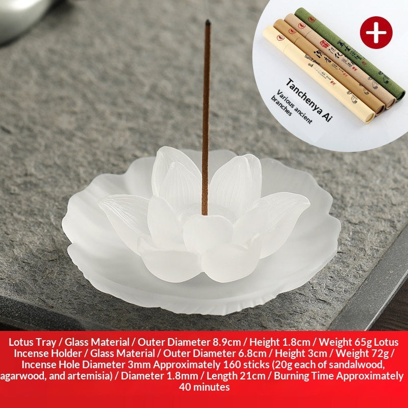 Chinese-Style Lusterware Incense Holder - Sandalwood Decor