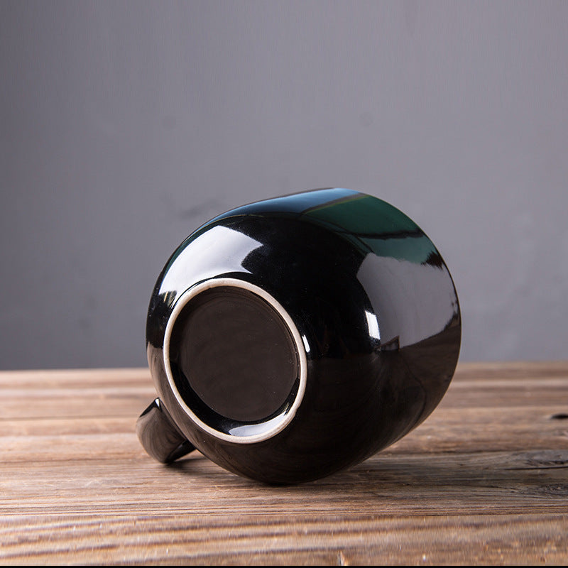All Black Super Large Mug