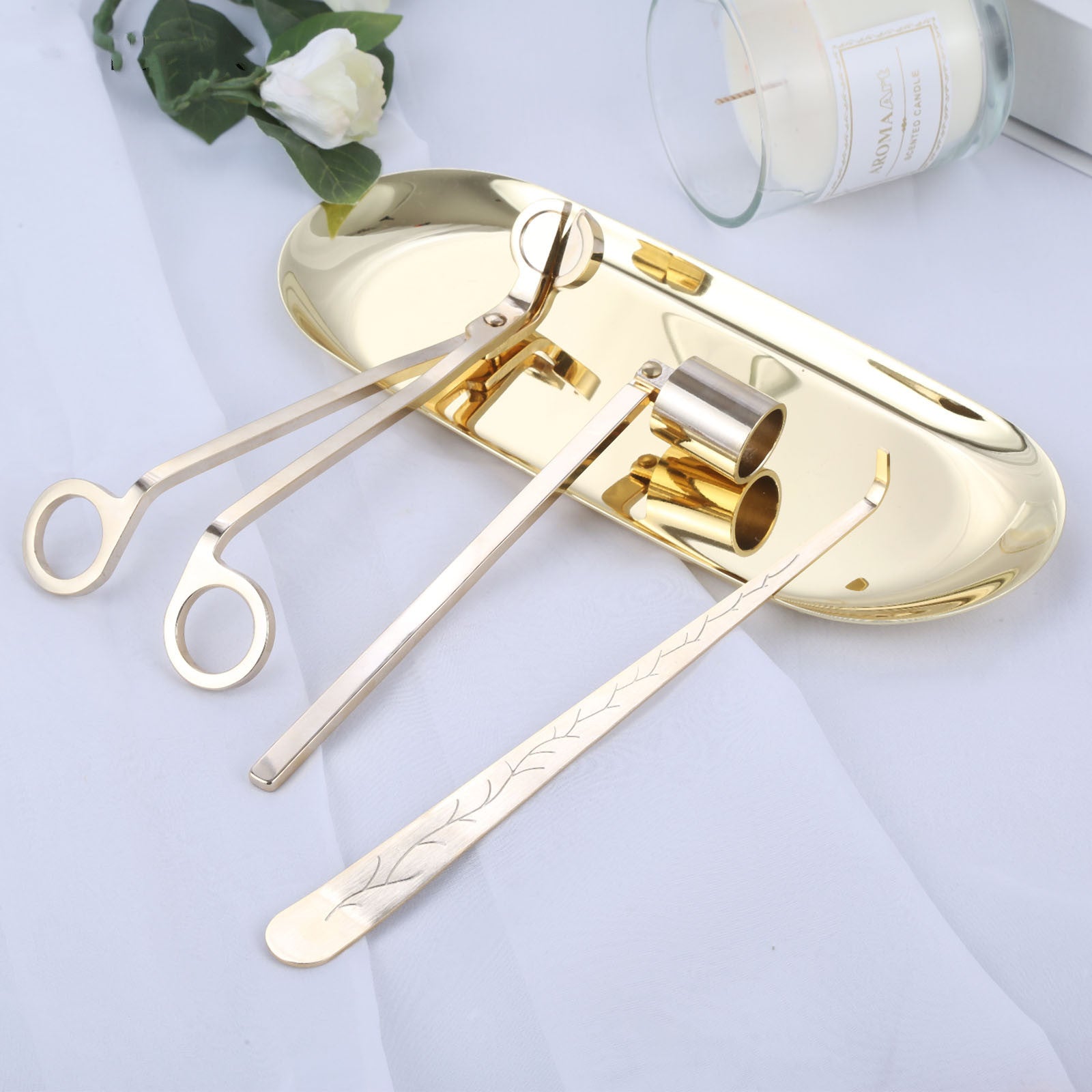 Candle Care Tool Set - 4-Piece Accessory Kit