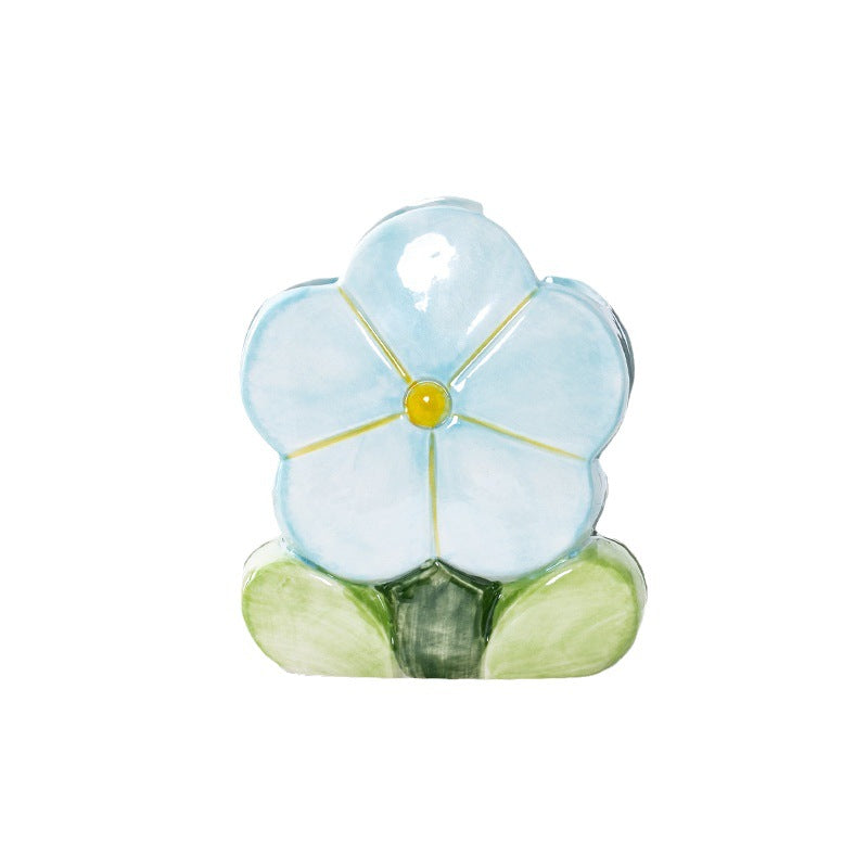 Cute Flowers Ceramic Vase - Niche Decoration