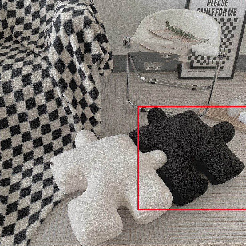 Puzzle-Shaped Pillow
