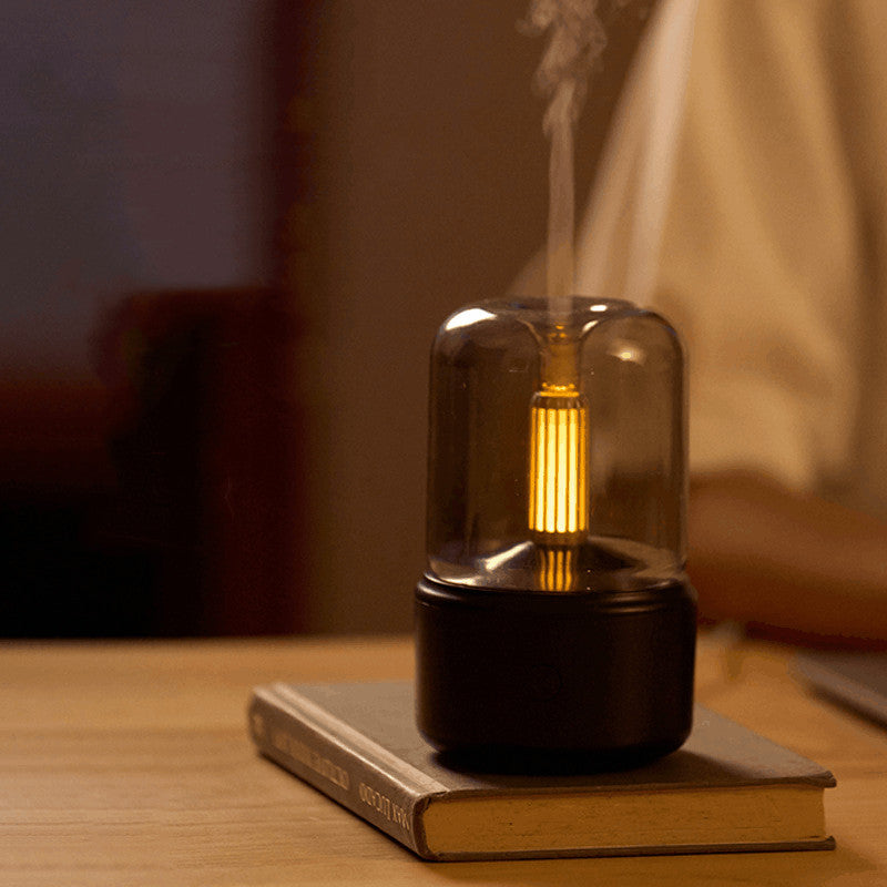 Candlelight Aroma Diffuser - LED Night Light Humidifier