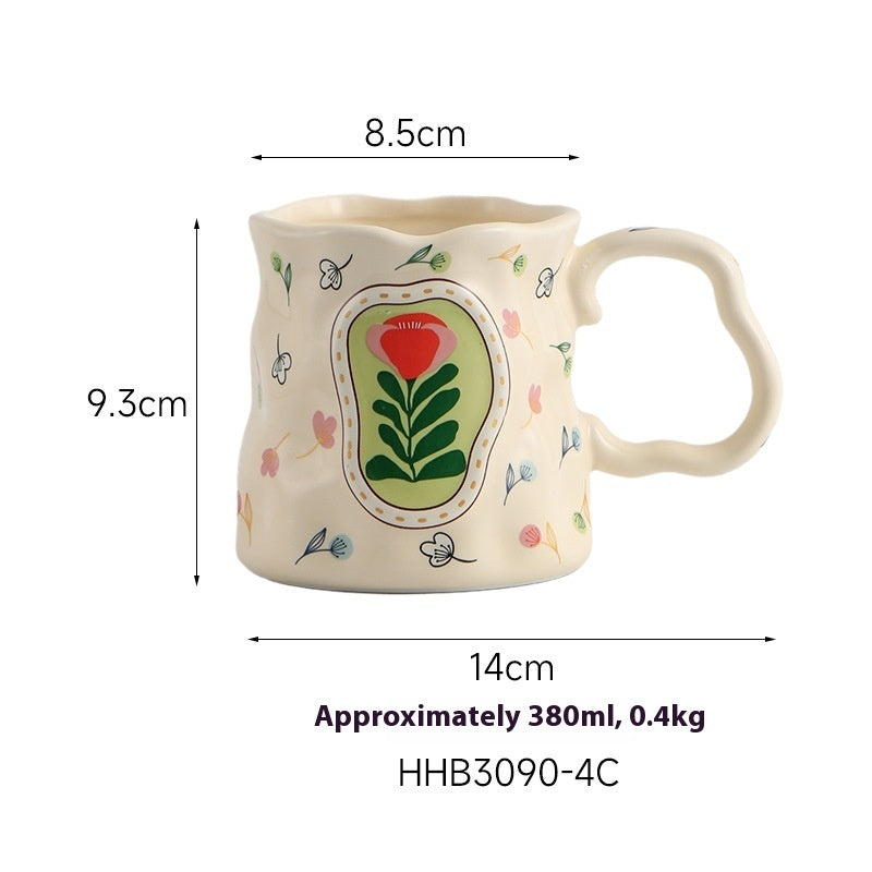 Creative Ceramic Mug Ladies Milk Breakfast Cup