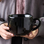 All Black Super Large Mug