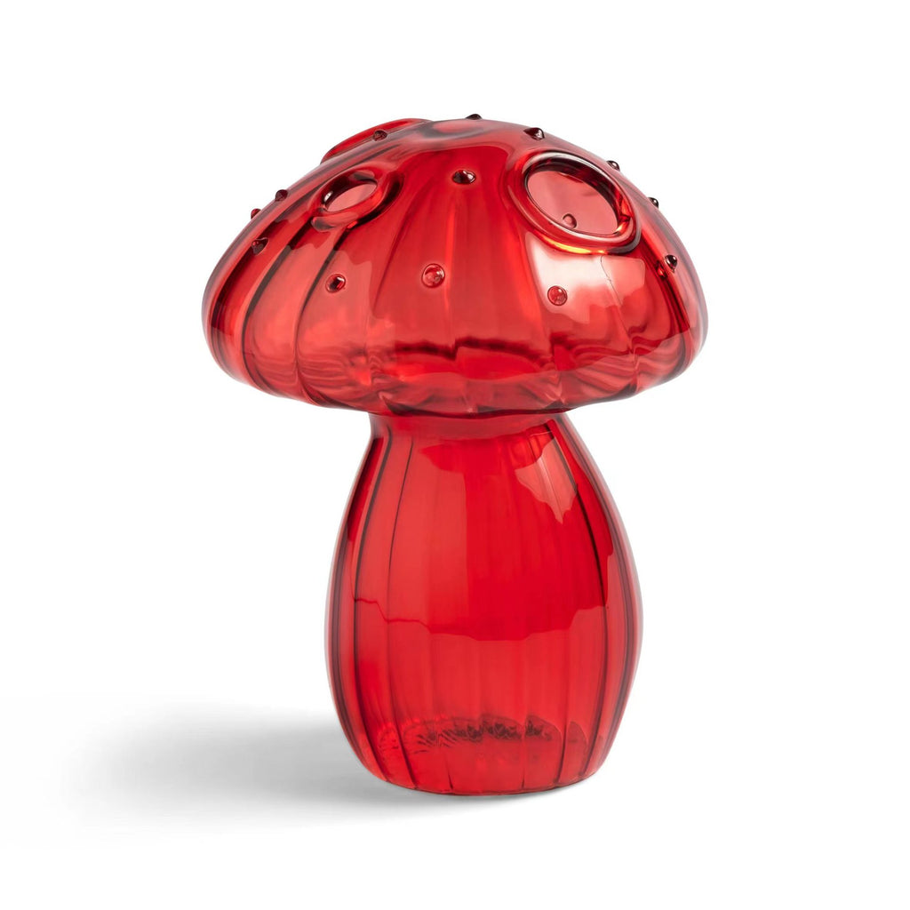 Glass Mushroom Vase - Whimsical Design