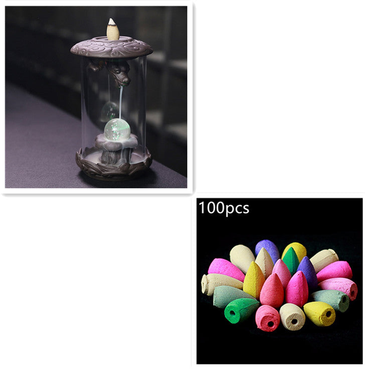 Indoor Incense Tower - Cone Burner with Smoke View