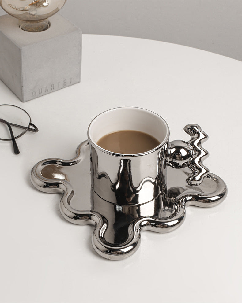 Nordic Ins Wind Creative Ceramic Mug And Saucer