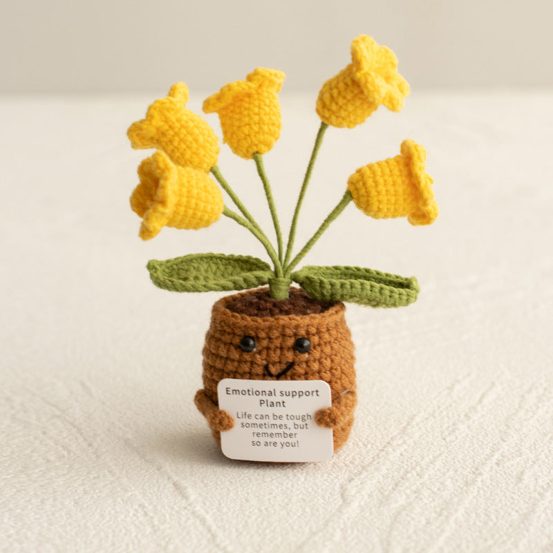 Creative Wool Homemade Crocheted Plant Pot