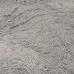 5ft x 8ft Grey Fluffy Rug