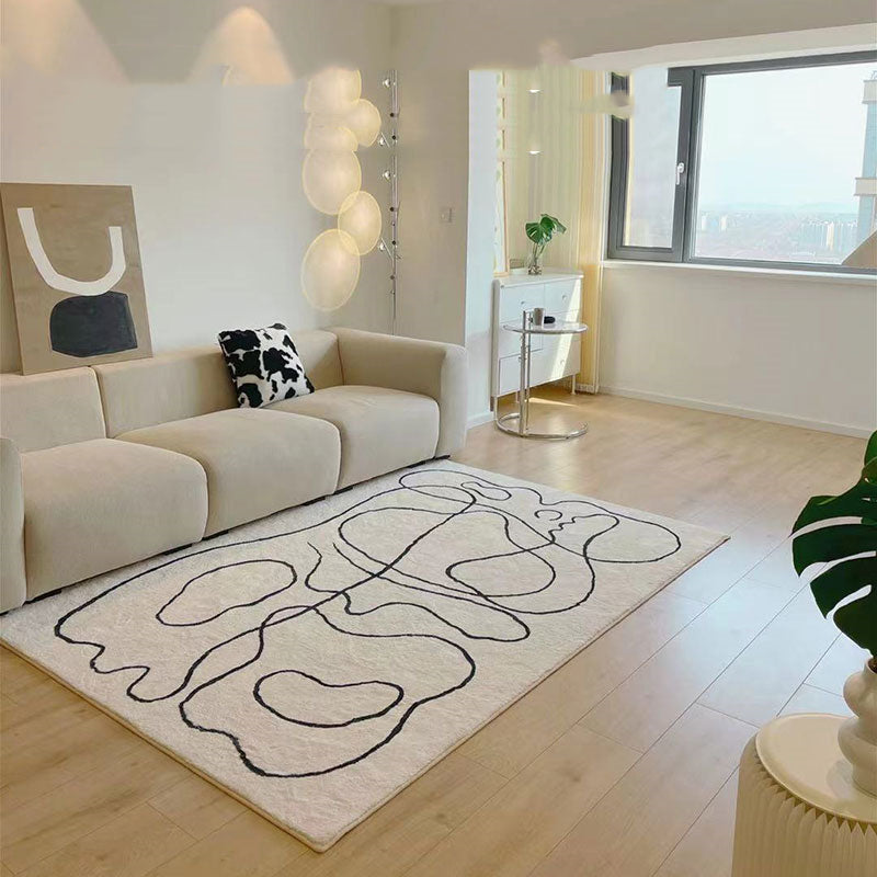 Nordic Modern Abstract Plush Rugs