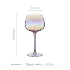 Colorful Champagne Glass Light Luxury Electroplating Crystal Glass Wine Glass