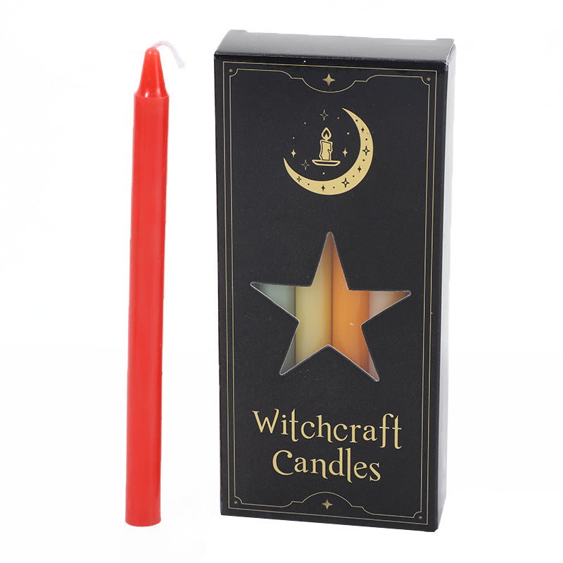 Colorful Long-Stem Candles 12-Pack - Emergency Lighting