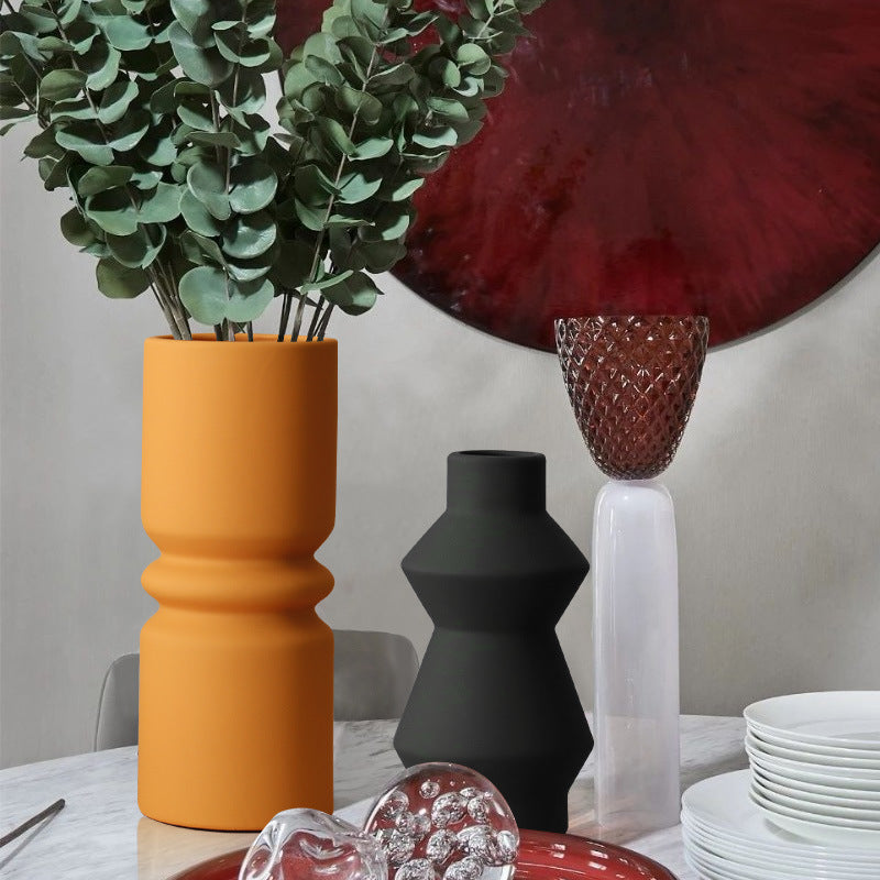 Nordic Morandi Art Vase - Simple Villa Living Room Decor