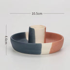 Ceramic Candle Pedestal - Jewelry Storage Tray