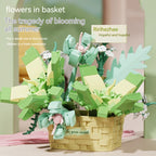 Flower Secret Words MINI Flower Basket Assembling Building Blocks Educational Assembling Puzzle Toys