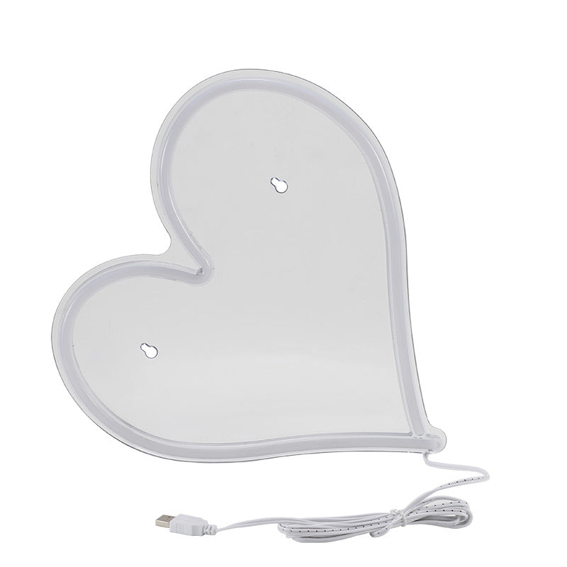 Love Heart Neon Light - Acrylic Atmosphere Decoration