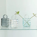 Creative Glass Handbag Vase - Decorative