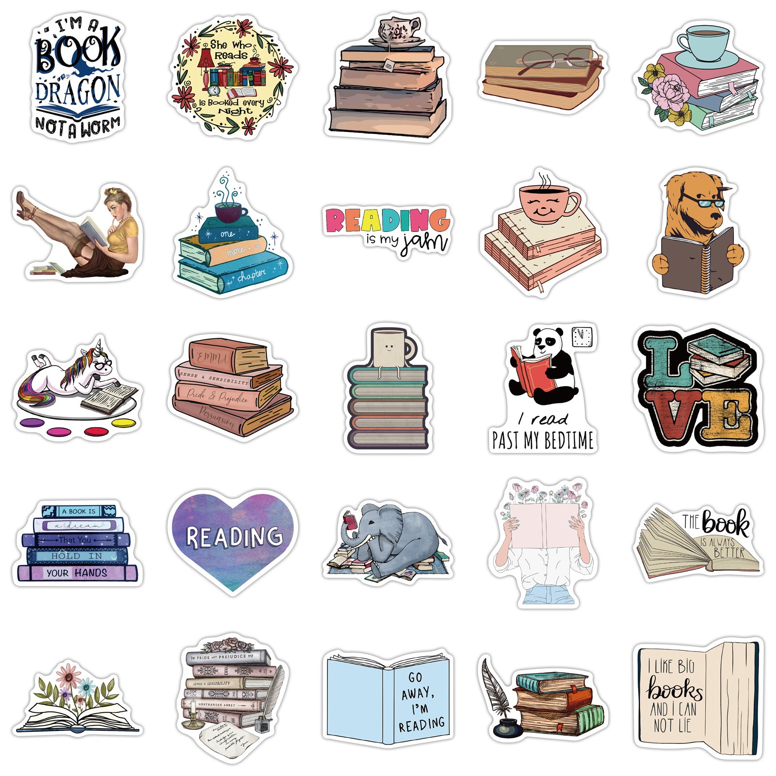 Reading Waterproof Stickers