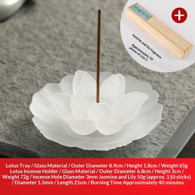 Chinese-Style Lusterware Incense Holder - Sandalwood Decor