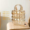 Creative Glass Handbag Vase - Decorative