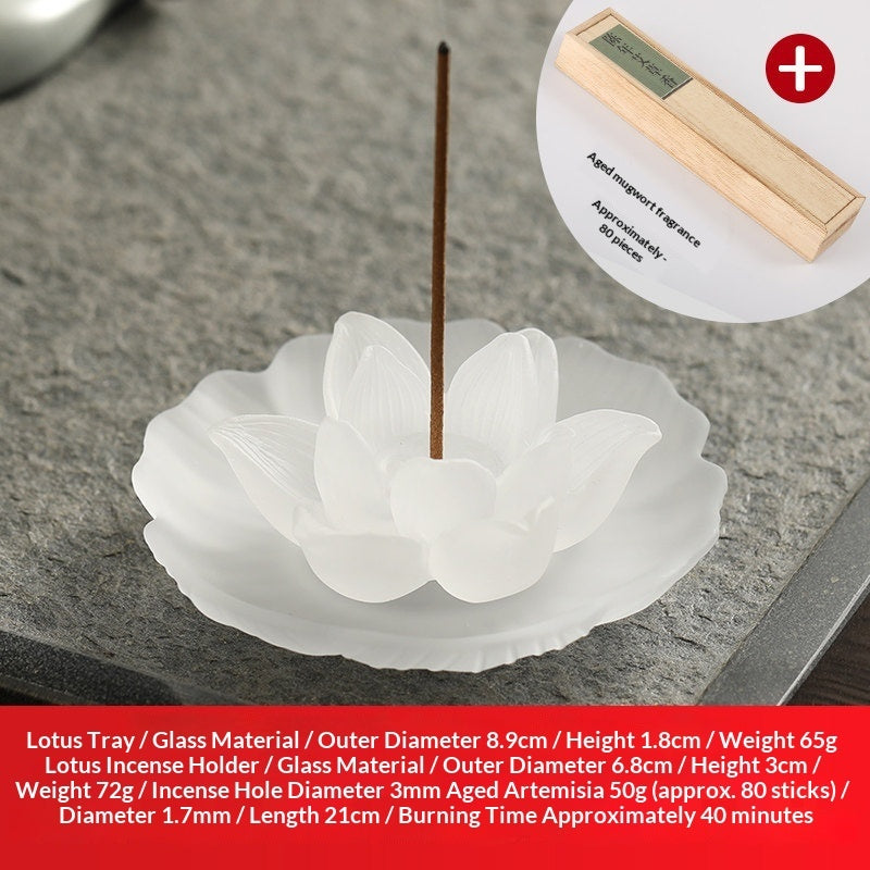 Chinese-Style Lusterware Incense Holder - Sandalwood Decor