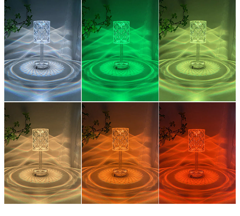 Crystal Bedside Table Lamp - Simple Ambience Light