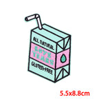 Cartoon Wine Bottle Wine Glass Embroidered Cloth Stickers DIY