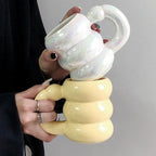 Creative High Sense Good-looking Couple Ceramic Mug