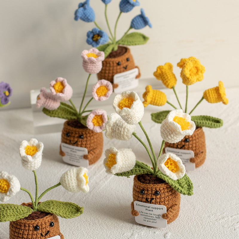 Creative Wool Homemade Crocheted Plant Pot