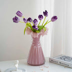 French Lace Dance Dress Glass Vase - Elegant