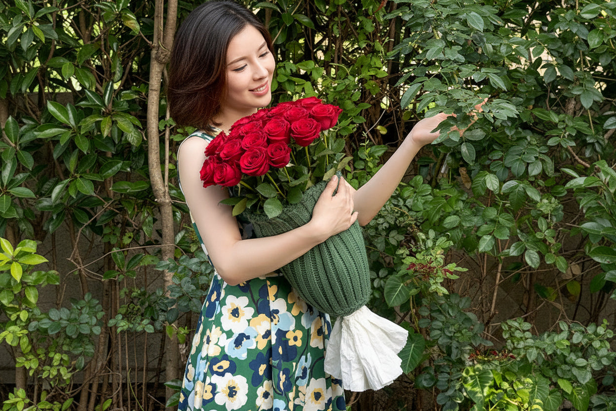Rose Bouquet 2-in-1 Pillow Blanket