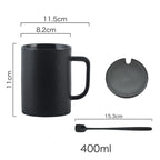 Frosted Personality Ceramic Mug Stoneware Black Retro Coffee Cup Milk Tea Water Cup Japanese Simple Cup