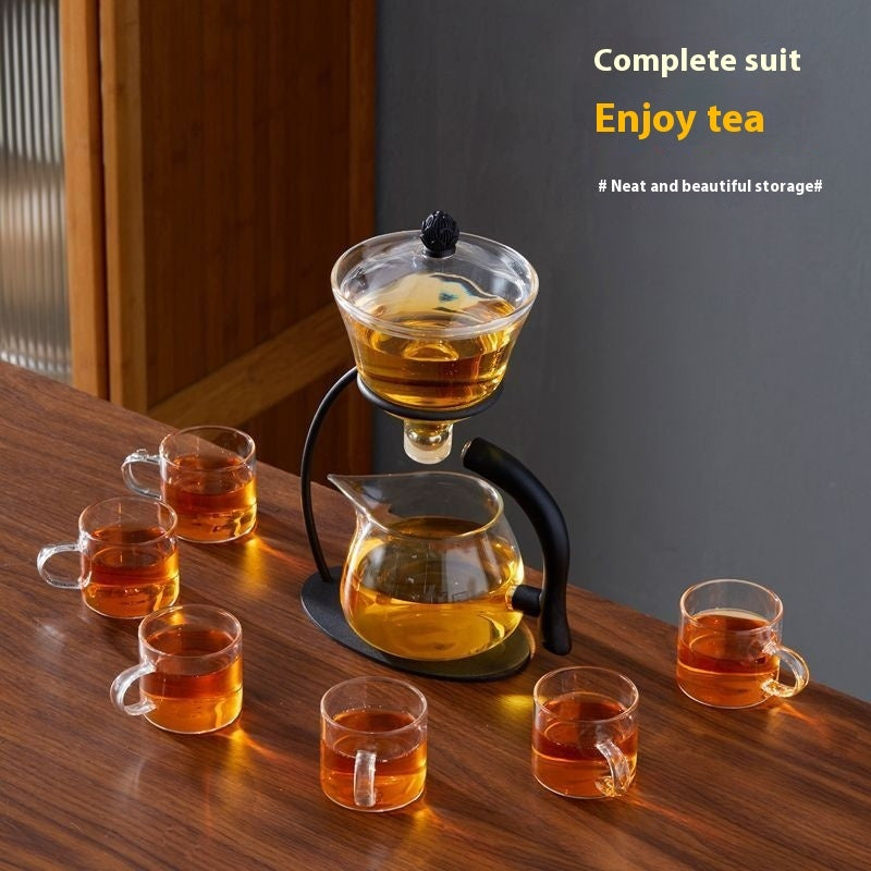 Automatic Glass Tea Set - Magnetic Anti-Scald Teapot
