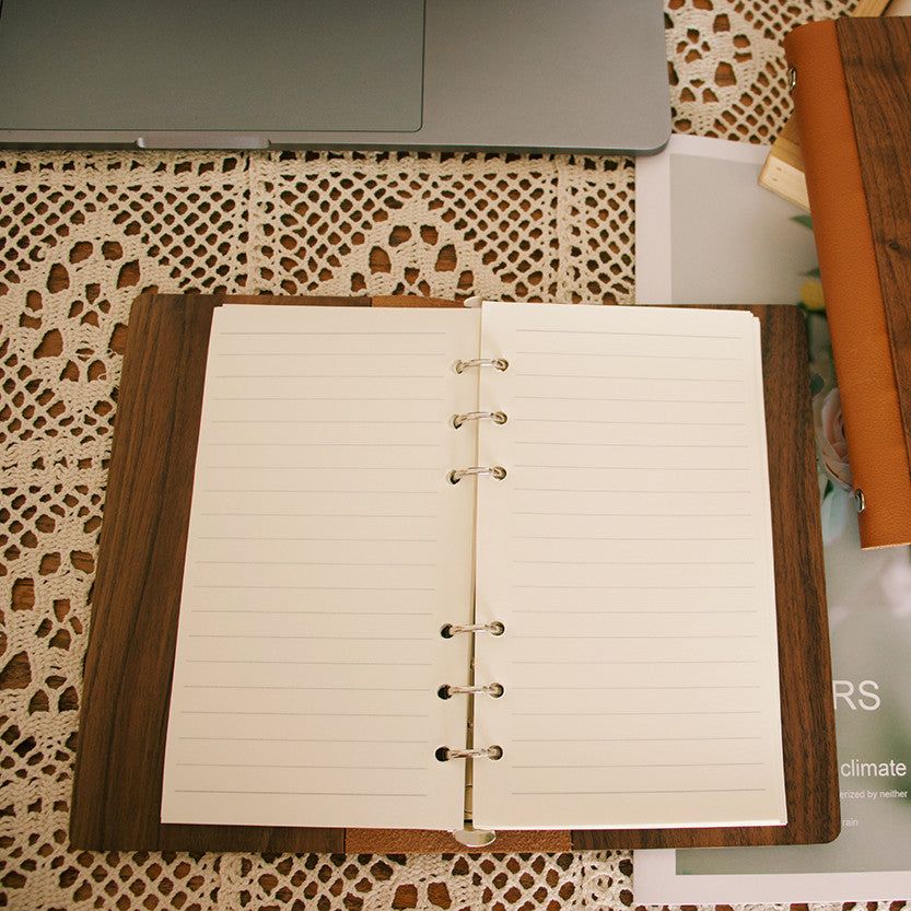 Walnut Loose-leaf Journal