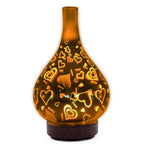 3D Glass Firework Aroma Diffuser - Starry Sky Humidifier