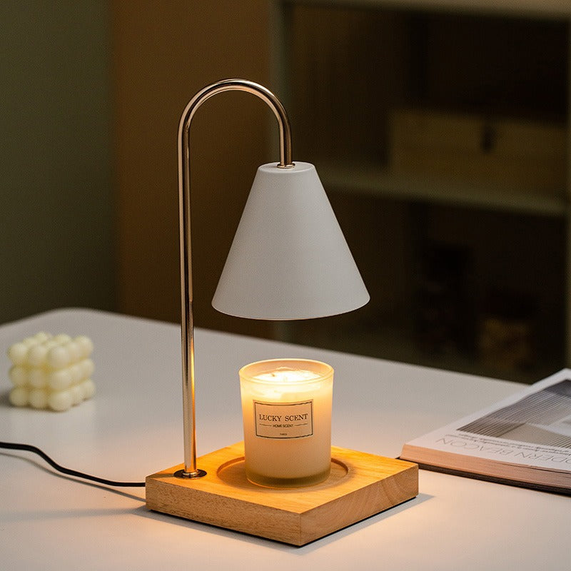 Wooden Wax Melting Lamp - Atmosphere Night Light