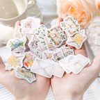 Retro Flower Journal Decoration Stickers