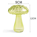 Glass Mushroom Vase - Whimsical Design
