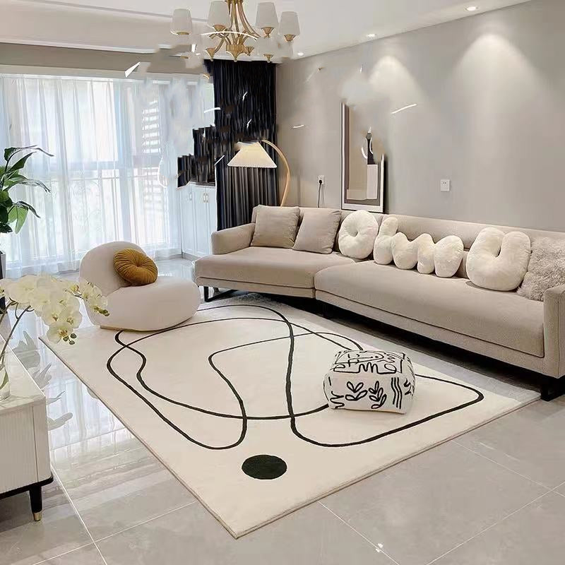 Nordic Modern Abstract Plush Rugs