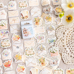 Retro Flower Journal Decoration Stickers
