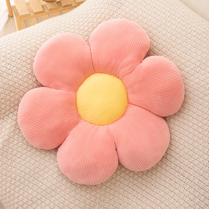 Flower-Shaped Throw Pillow