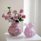 Glass Bag Flower Vase - Unique Shape