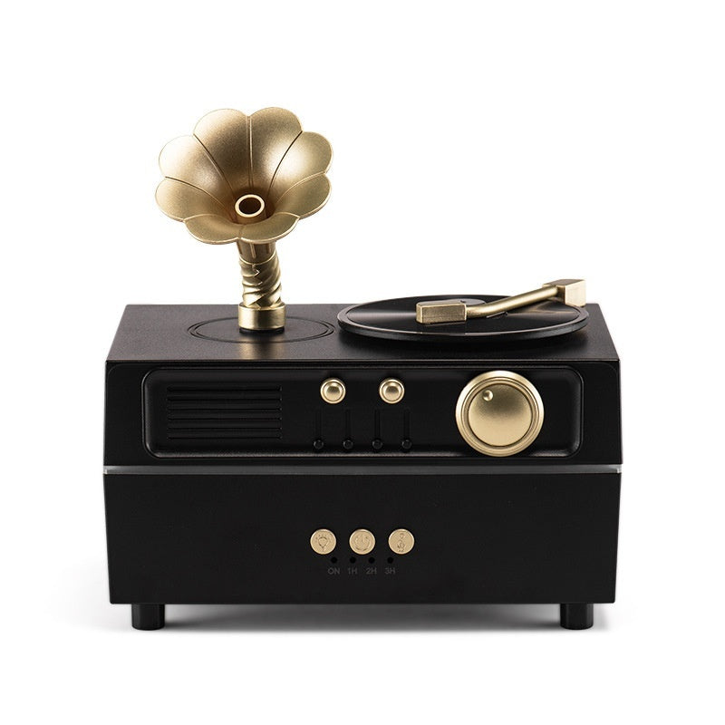Retro Phonograph Aroma Diffuser - Bluetooth Speaker
