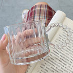 Ins Mug Glass With Handle Aurora Laser Universal Household