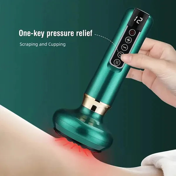Electric Vacuum Cupping Massager - 12 Level Gua Sha
