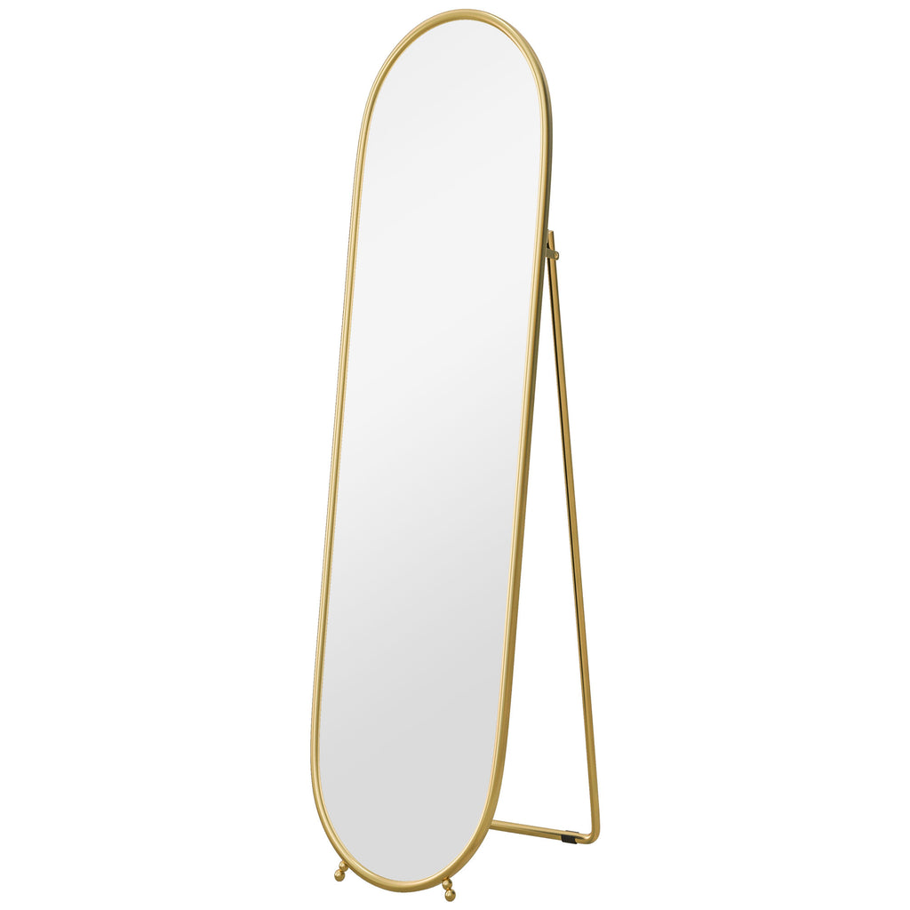 Gold Curved Full Length Mirror