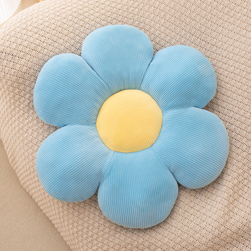 Flower-Shaped Throw Pillow