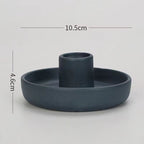 Ceramic Candle Pedestal - Jewelry Storage Tray